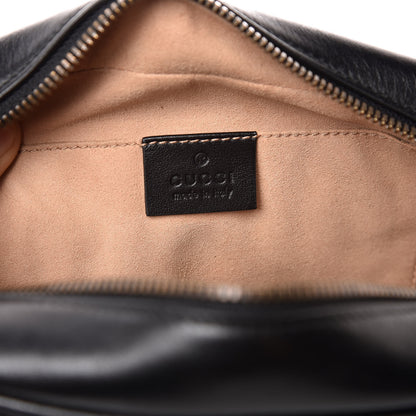 Gucci Calfskin Matelasse Small GG Marmont Chain Shoulder Bag Black 7 of 12