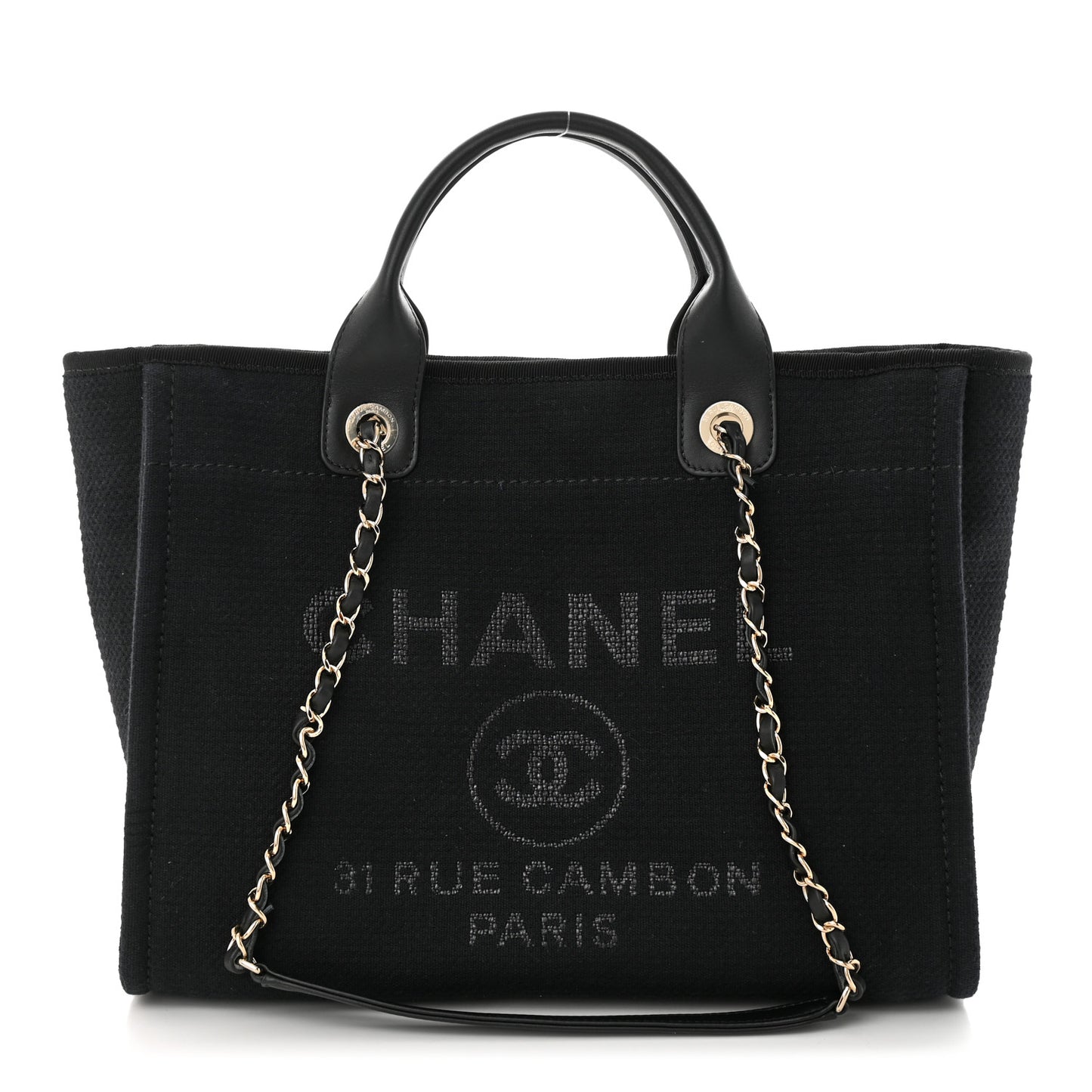 Mixed Fibers Small Deauville Tote Black