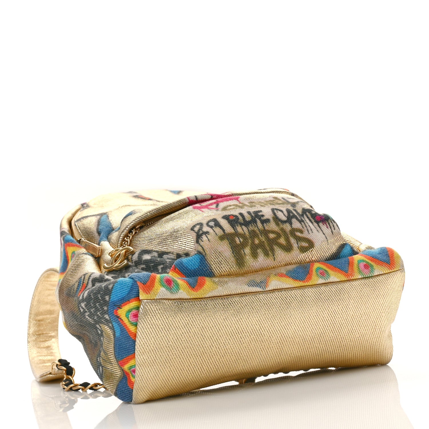 Chanel Graffiti Printed Canvas Street Spirit Backpack Multicolor 4 of 8