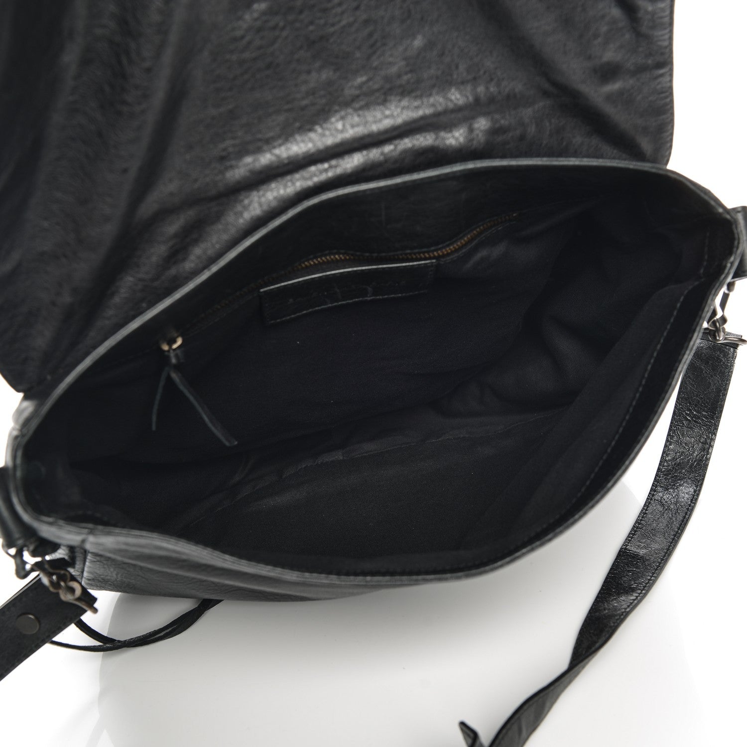 Balenciaga Agneau Folk Messenger Black 5 of 7