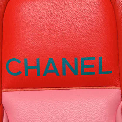 Chanel Lambskin Padded Pool Thong Sandals 40 Light Red Pink 8 of 15