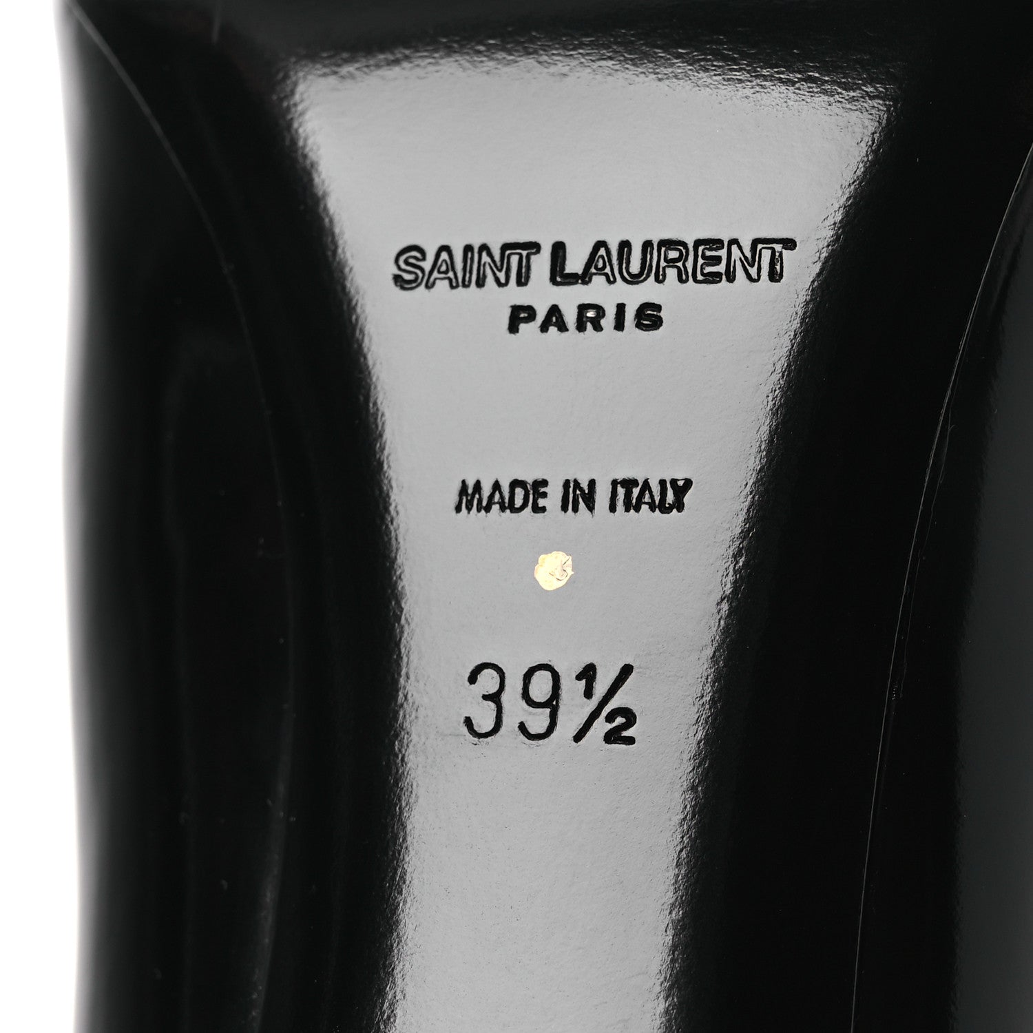 Saint Laurent Vitello Marilyn Hacker 70mm Luz Boots 39.5 Black 8 of 11