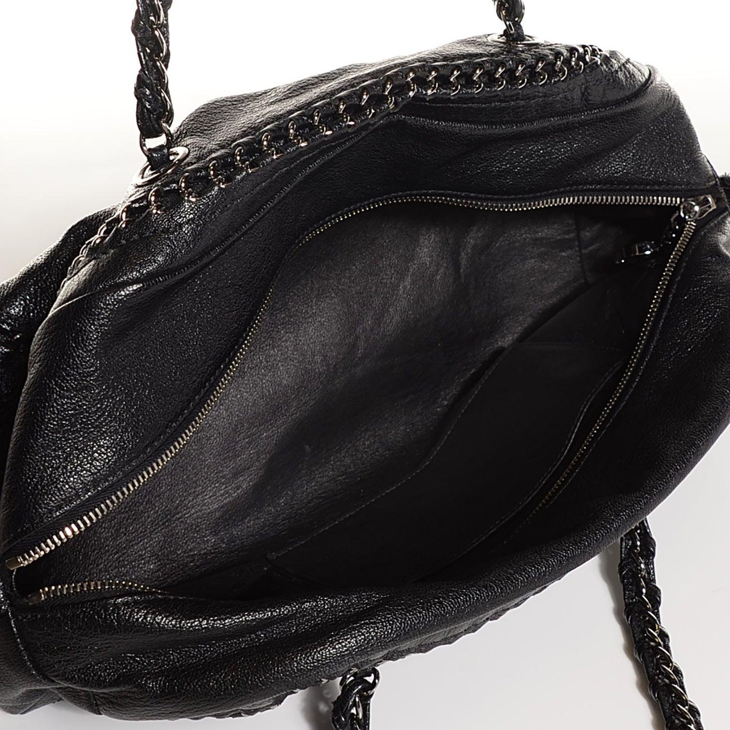 Deerskin Luxe Ligne Medium Bowler Black