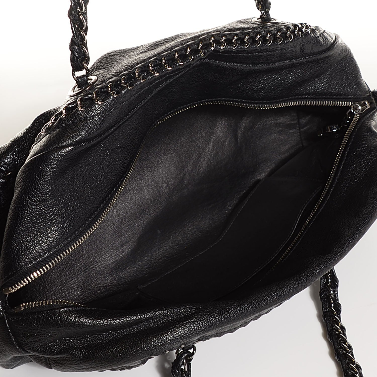 Chanel Deerskin Luxe Ligne Medium Bowler Black 5 of 7