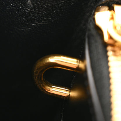 Celine Satinated Calfskin Mini 16 Top Handle Bag Black 14 of 16