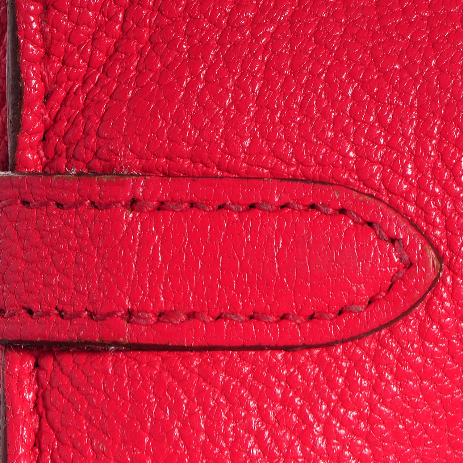 Hermes Chevre Mysore Kelly Longue Wallet Rouge Vif 3 of 11