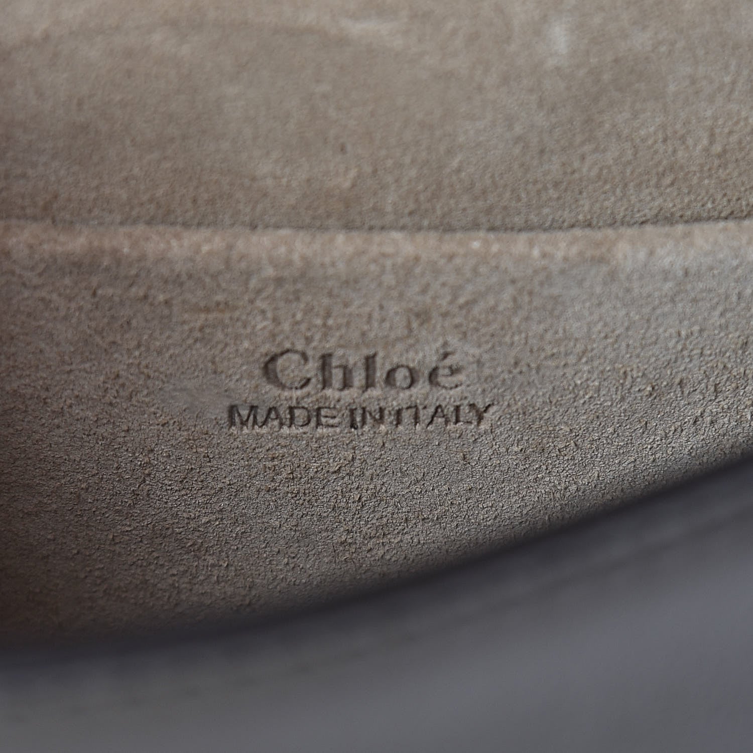 Chloe Suede Calfskin Crocodile Embossed Small Nile Bracelet Bag Profound Brown 6 of 12