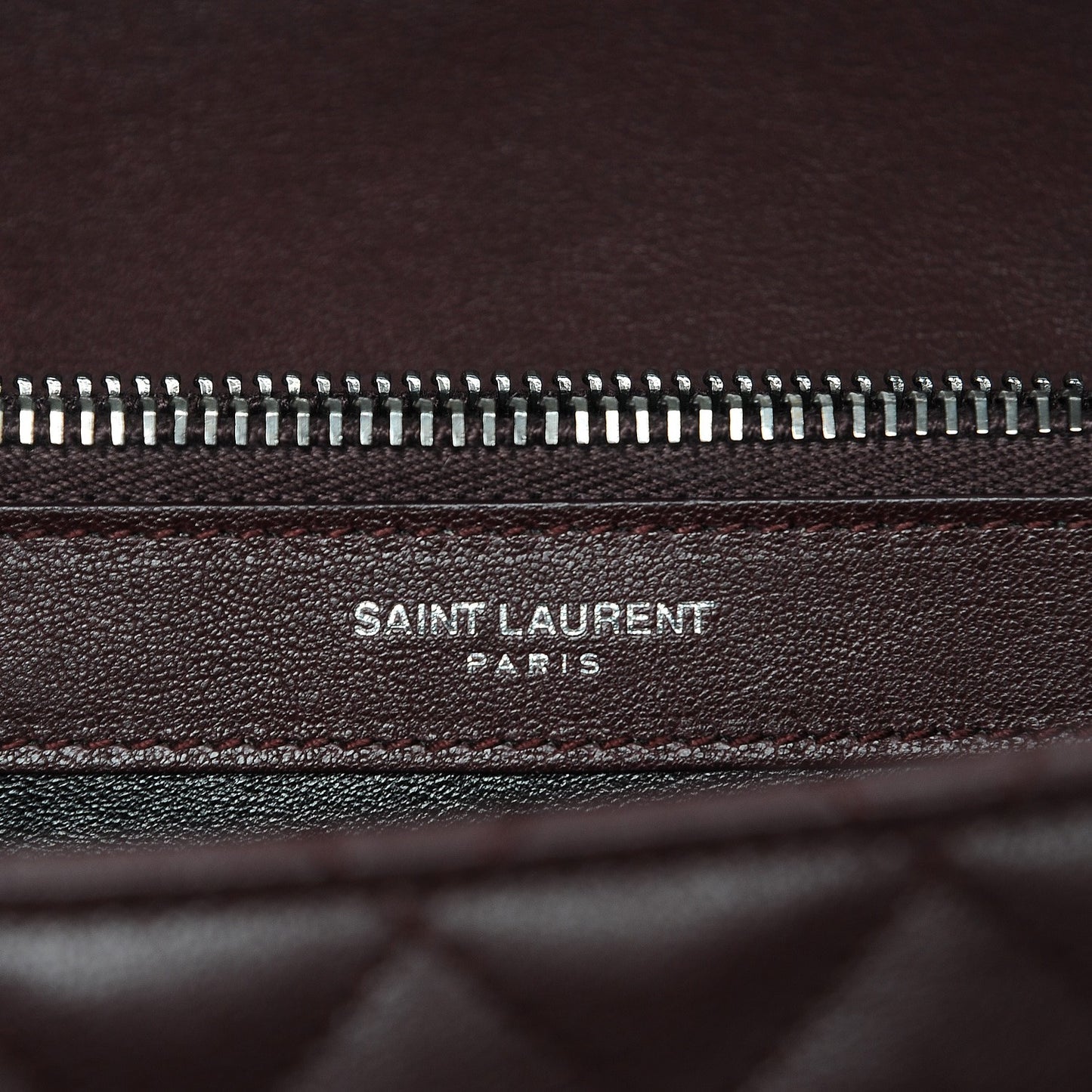 Calfskin Mixed Matelasse Triquilt Large Monogram Envelope Satchel Bordeaux