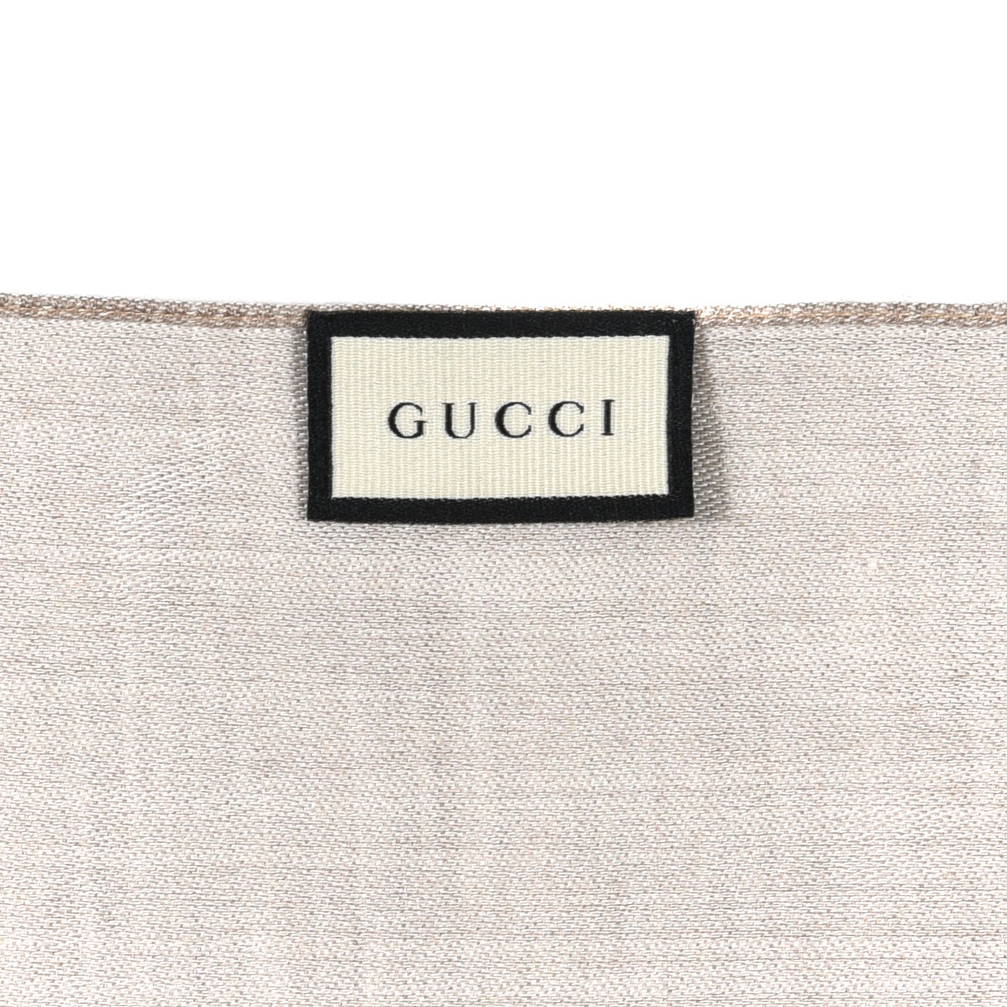 Wool Silk GG Monogram GGNat Plus Scarf Sand