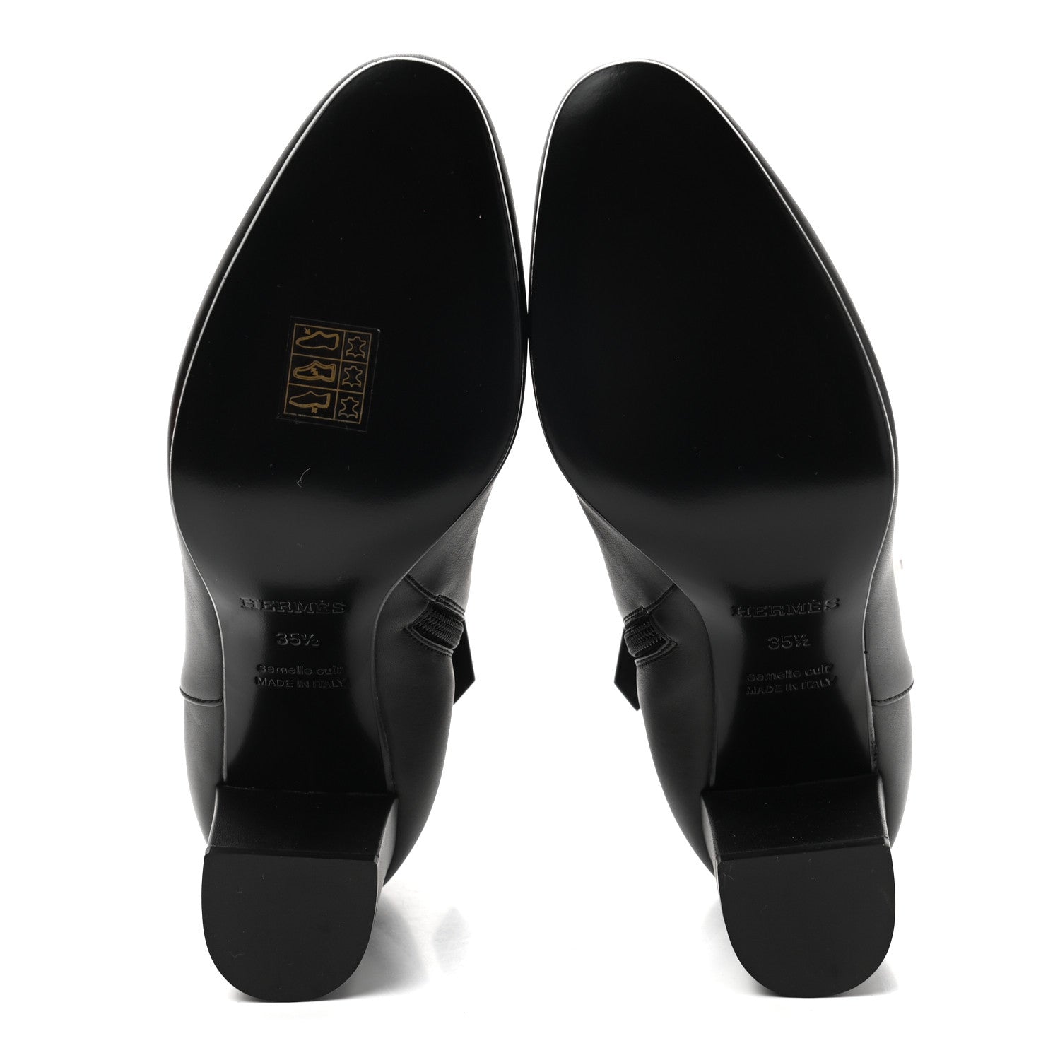 Hermes Calfskin Saint Germain Ankle Boots 35.5 Black 5 of 8