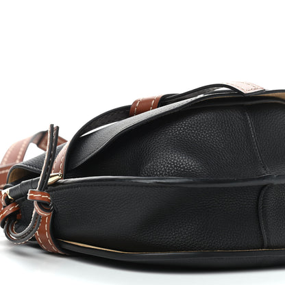 Loewe Grained Calfskin Small Gate Crossbody Bag Pecan Black 7 of 8