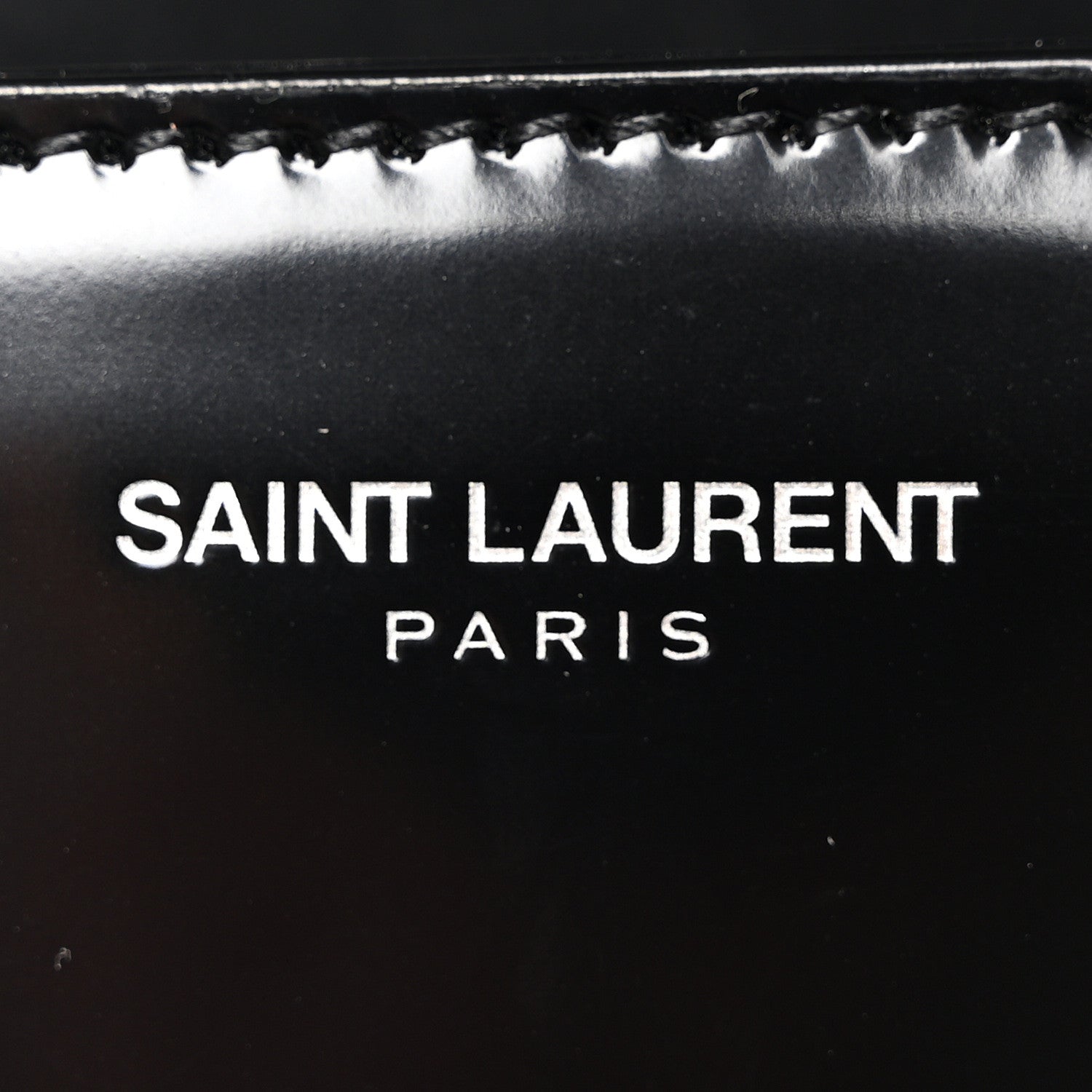 Saint Laurent Shiny Calfskin Le Fermoir Top Handle Bag Small Black