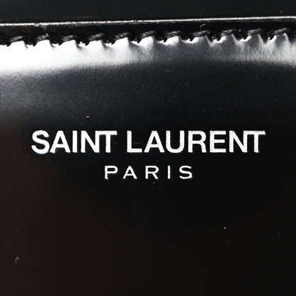 Saint Laurent Shiny Calfskin Le Fermoir Top Handle Bag Small Black 6 of 9