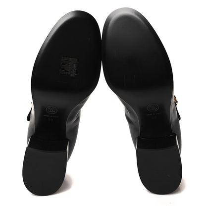 Chanel Lambskin Mary Jane Charm Pumps 39 Black 5 of 7