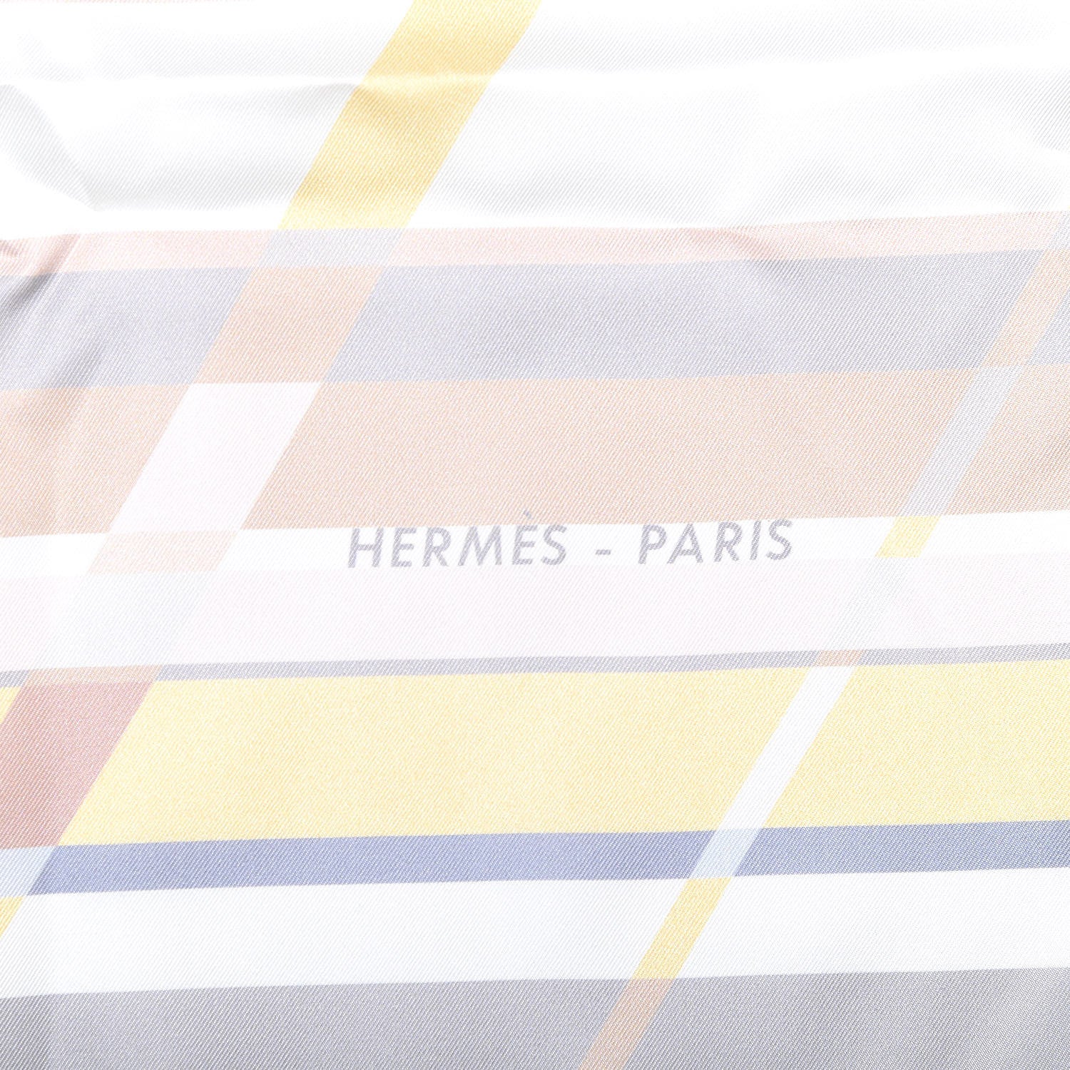 Hermes Silk Photo Finish Scarf 90 Gris Perle Beige Rose Rose Pale 4 of 6