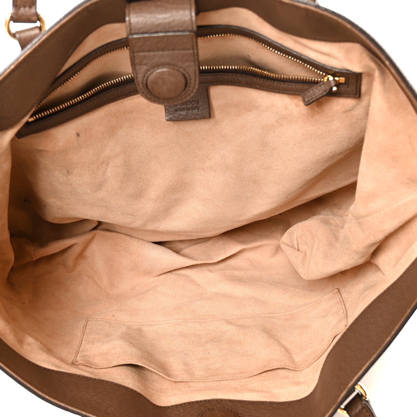 GG Supreme Monogram Medium Ophidia Shopping Tote Brown