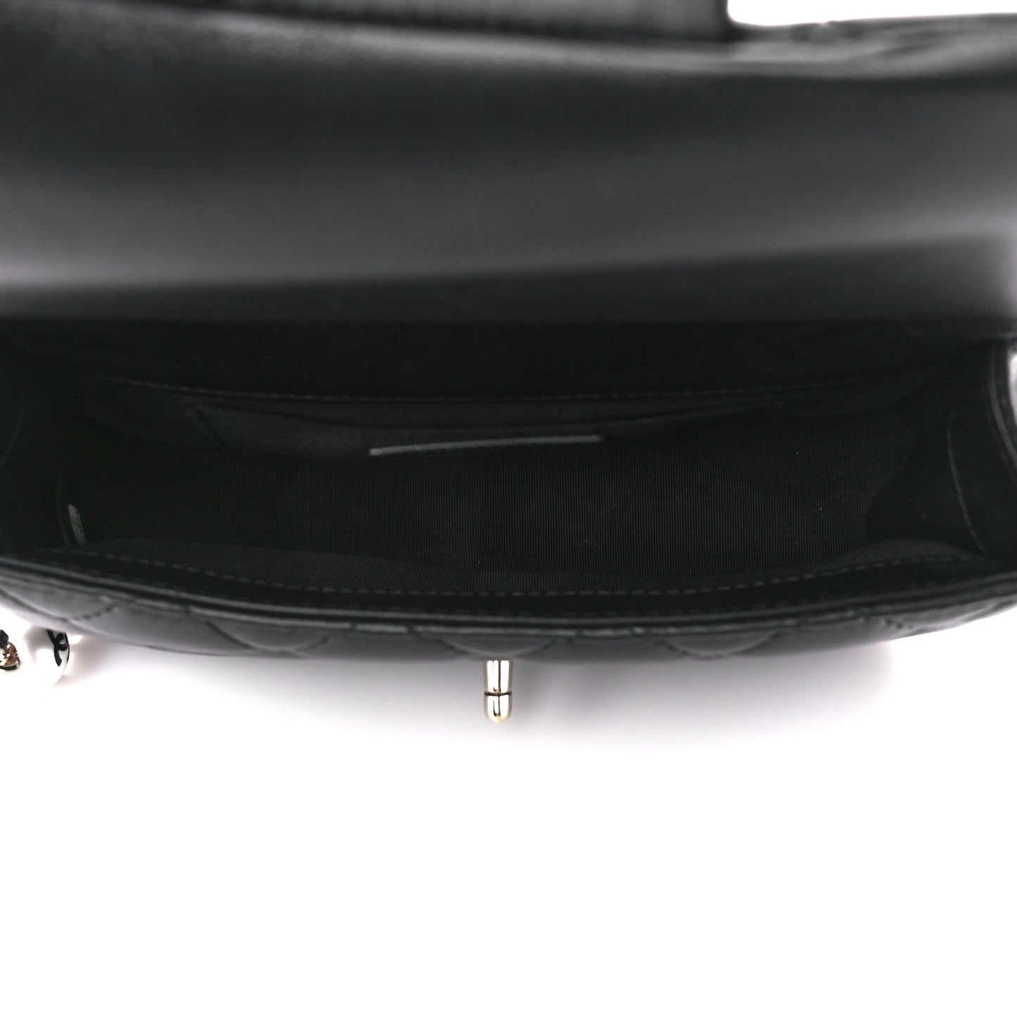 Lambskin Quilted Small My Precious Flap Black