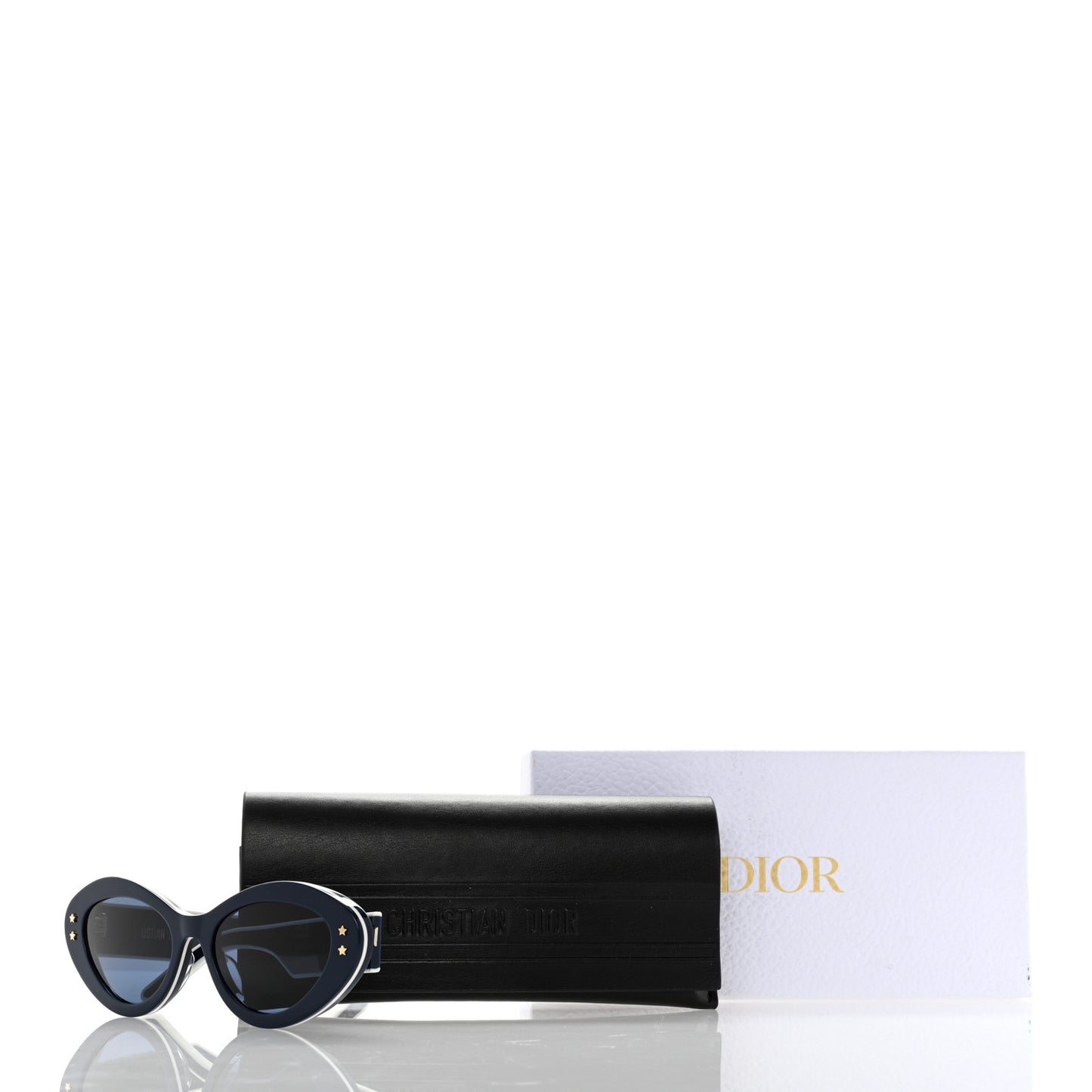 Acetate DiorPacific B1U Butterfly Sunglasses Shiny Blue