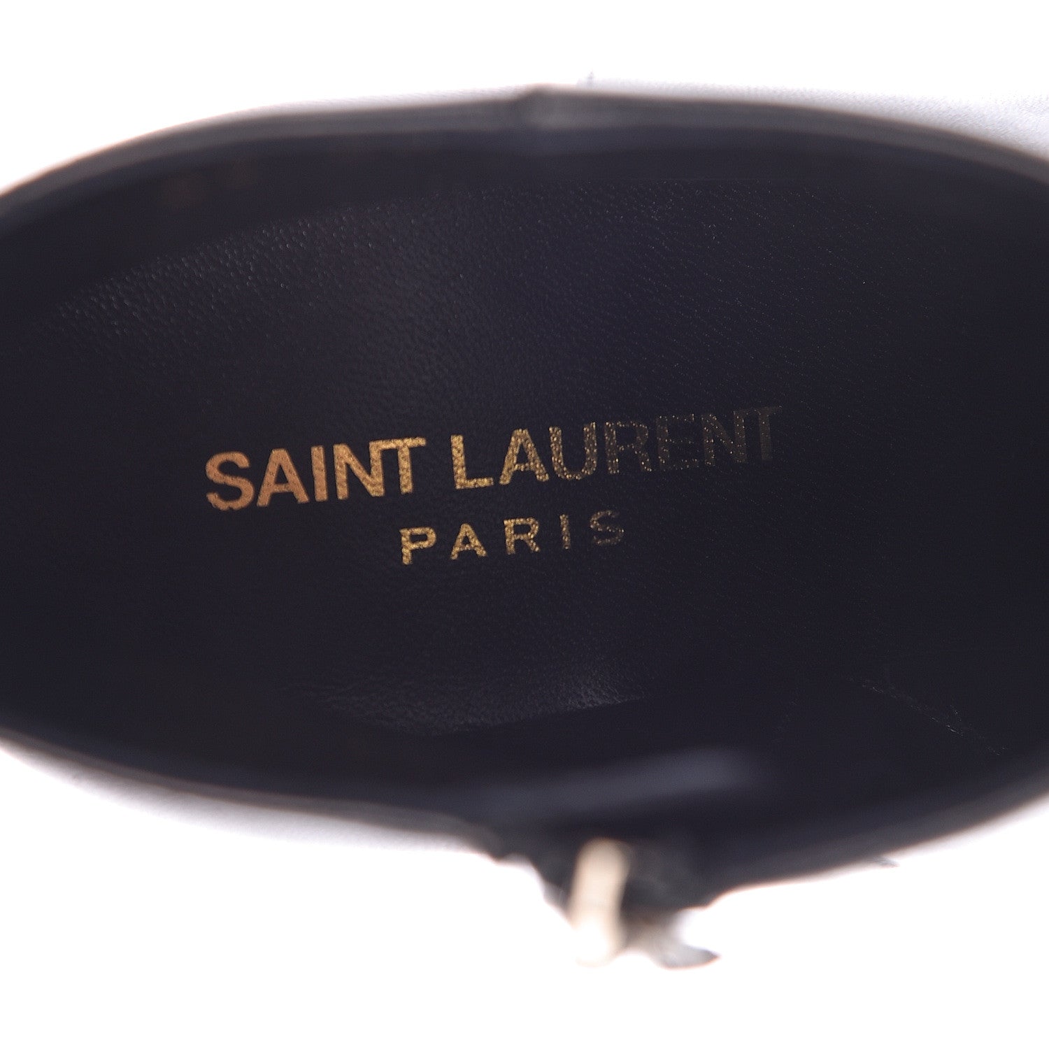 Saint Laurent Nappa Loulou Ankle Zip Boot 37.5 Black 6 of 10
