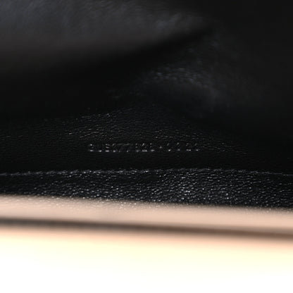 Saint Laurent Grain De Poudre Matelasse Chevron Monogram Chain Wallet Dark Beige 8 of 12