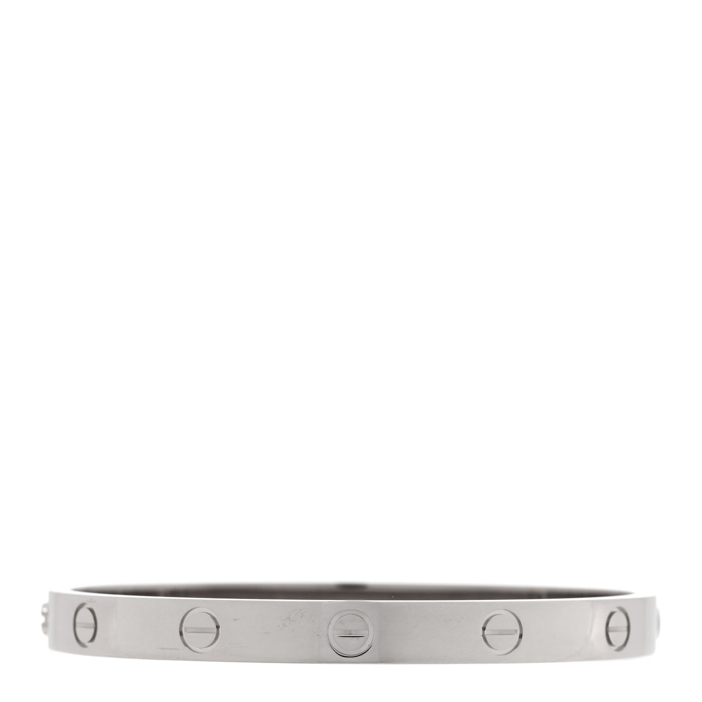 18K White Gold LOVE Bracelet 17