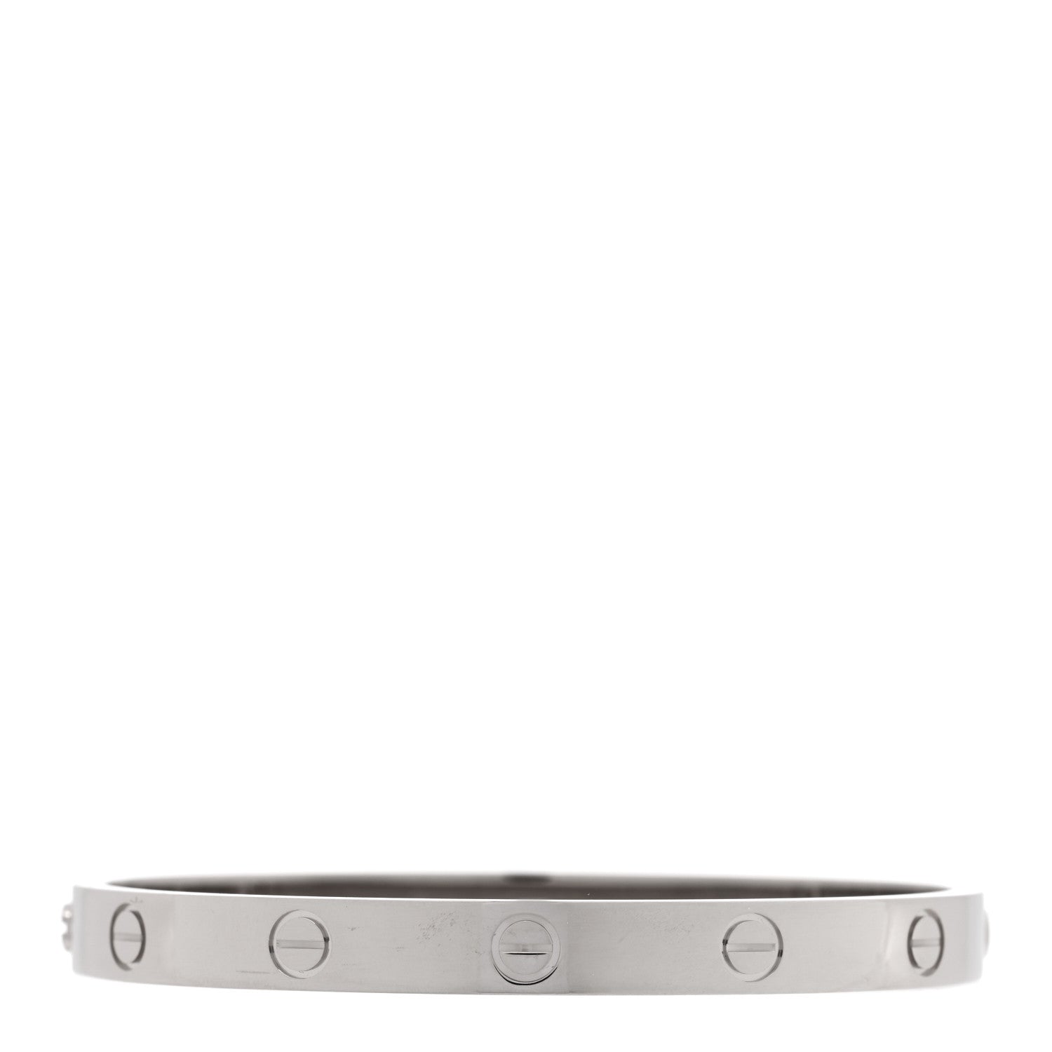 Cartier 18K White Gold LOVE Bracelet 17 1 of 6