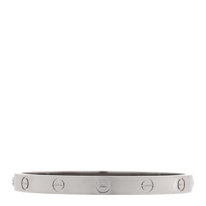 Cartier 18K White Gold LOVE Bracelet 17 1 of 6