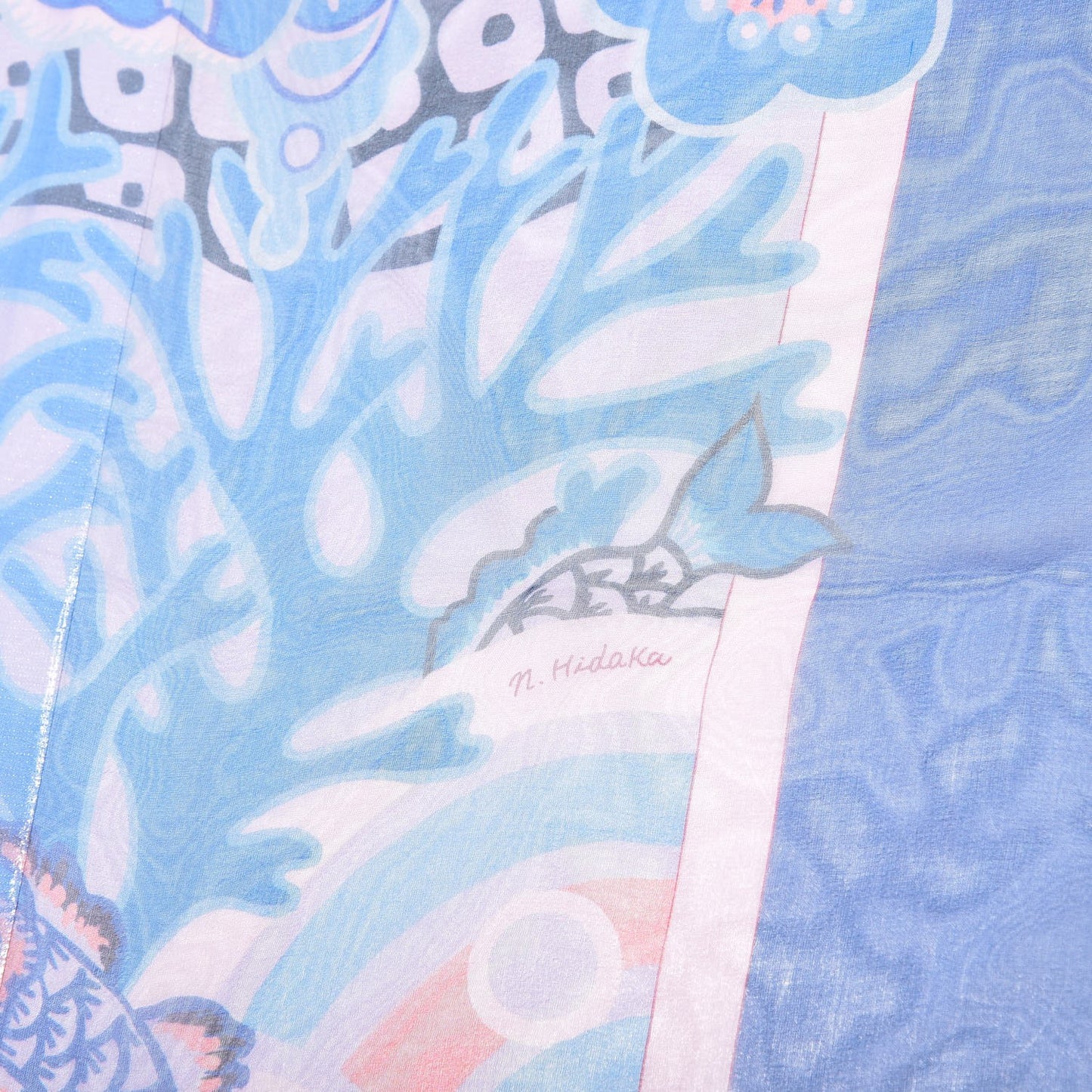 Silk Mousseline Urashima Taro Shawl 140