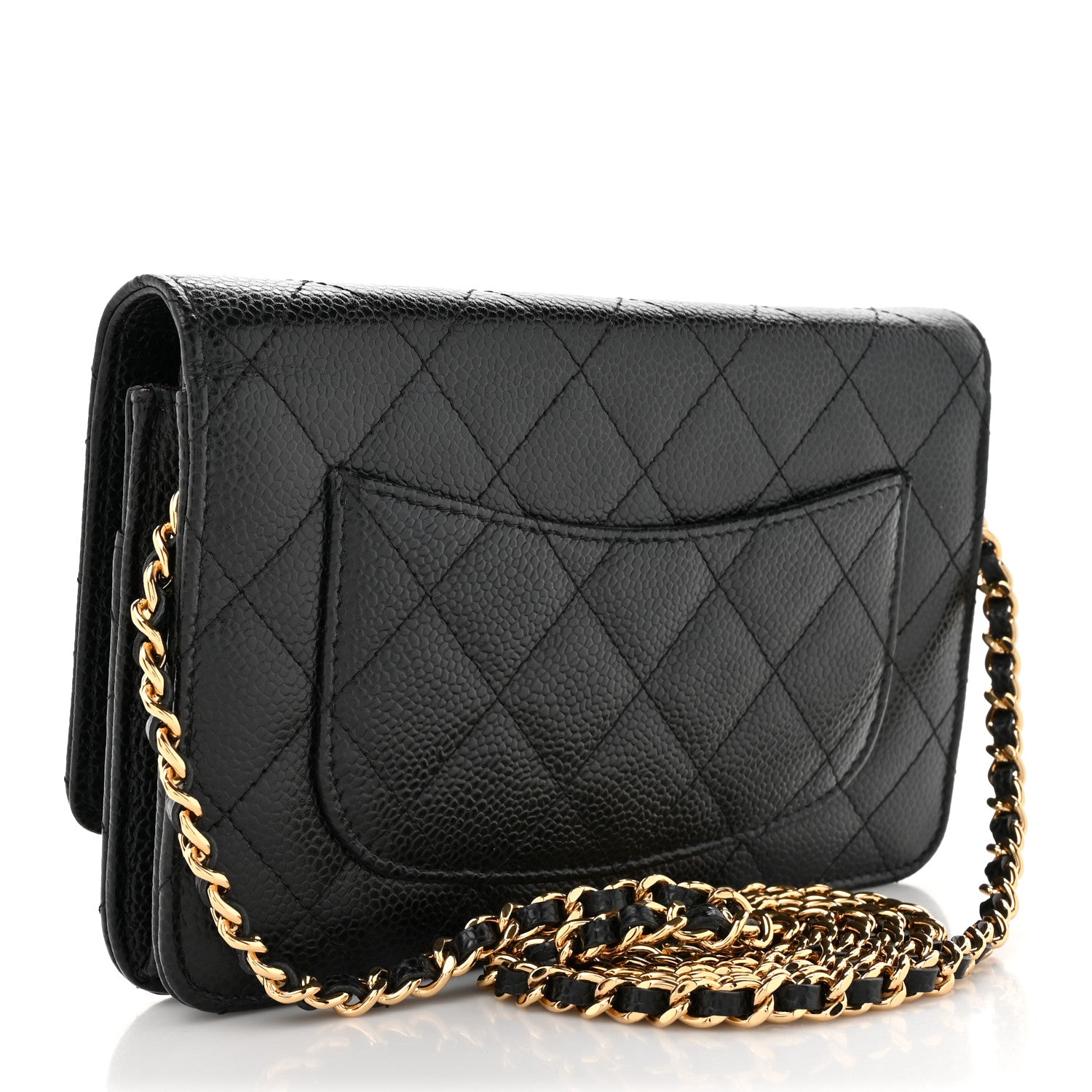 Chanel Caviar Quilted Wallet on Chain WOC Black 3 of 11