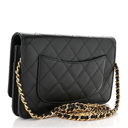 Chanel Caviar Quilted Wallet on Chain WOC Black 3 of 11