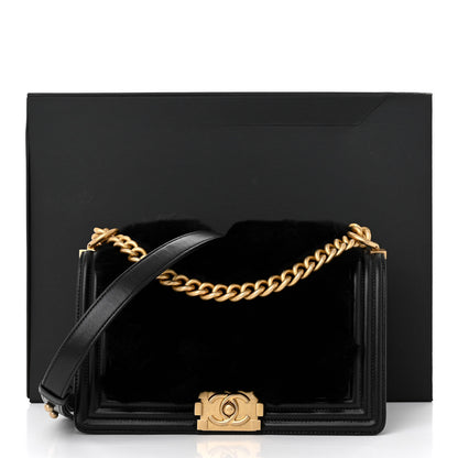 Chanel Orylag Rabbit Fur Calfskin Medium Boy Flap 11 of 11