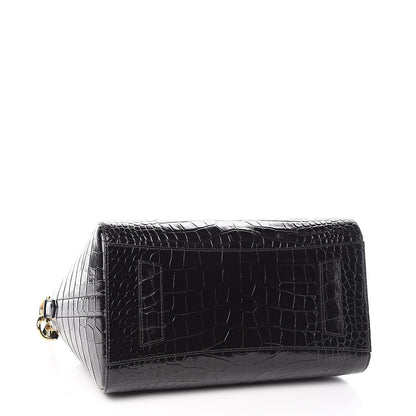 Givenchy Calfskin Crocodile Embossed Small Antigona Black 4 of 10