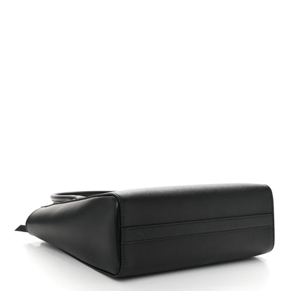 Prada Saffiano Soft Calfskin Small Zippered Tote Black 4 of 9