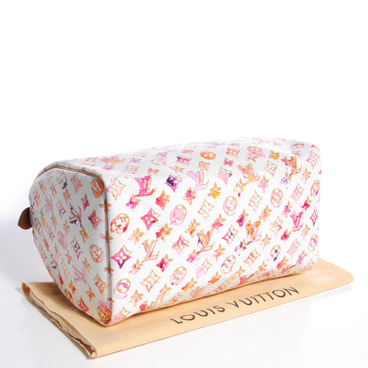 Louis Vuitton Watercolor Aquarelle Speedy 35 White 4 of 7