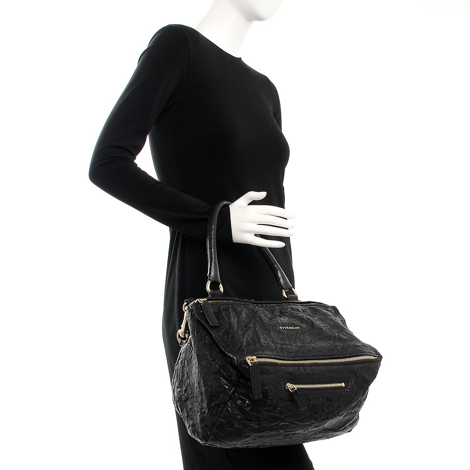 Givenchy Tumbled Sheepskin Medium Pandora Black 3 of 9