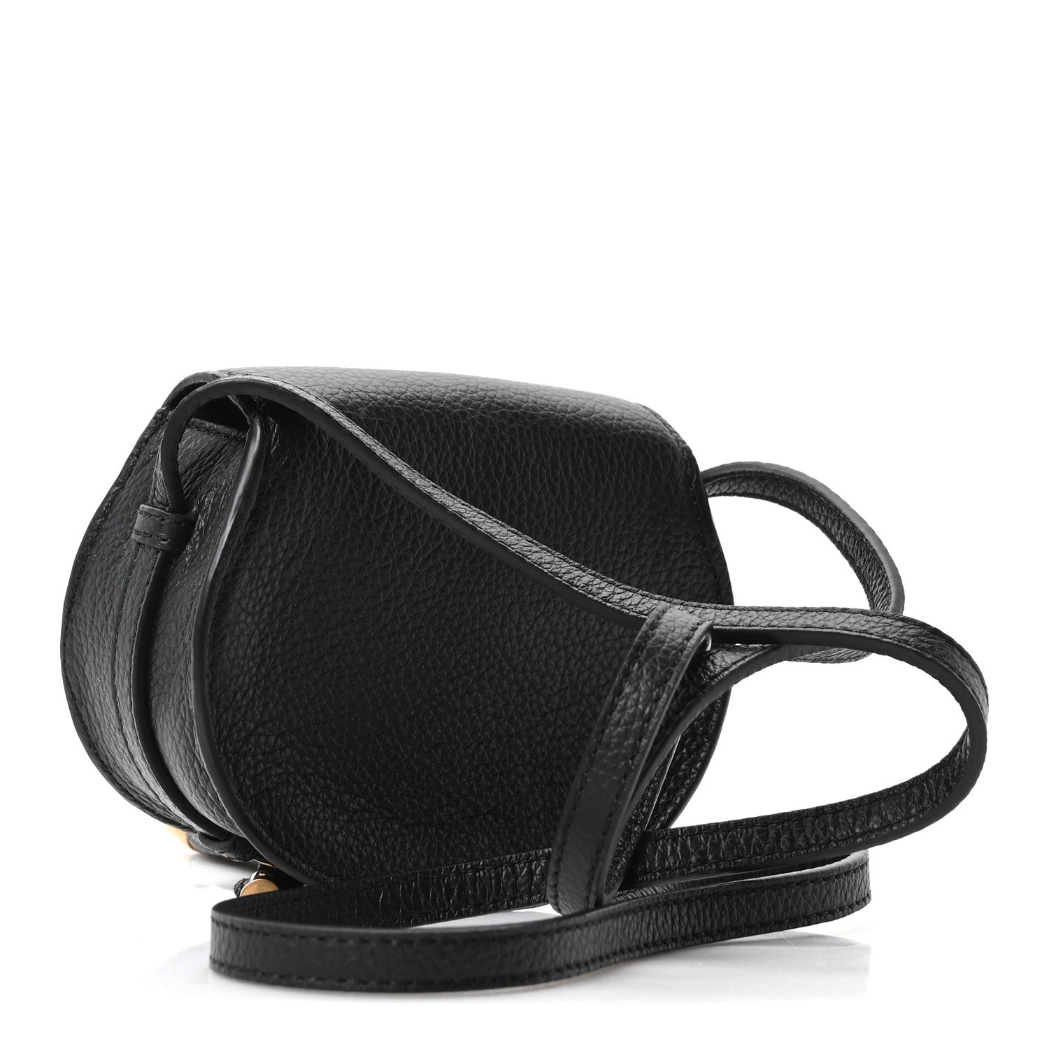 Chloe Calfskin Nano Marcie Saddle Bag Black 3 of 10