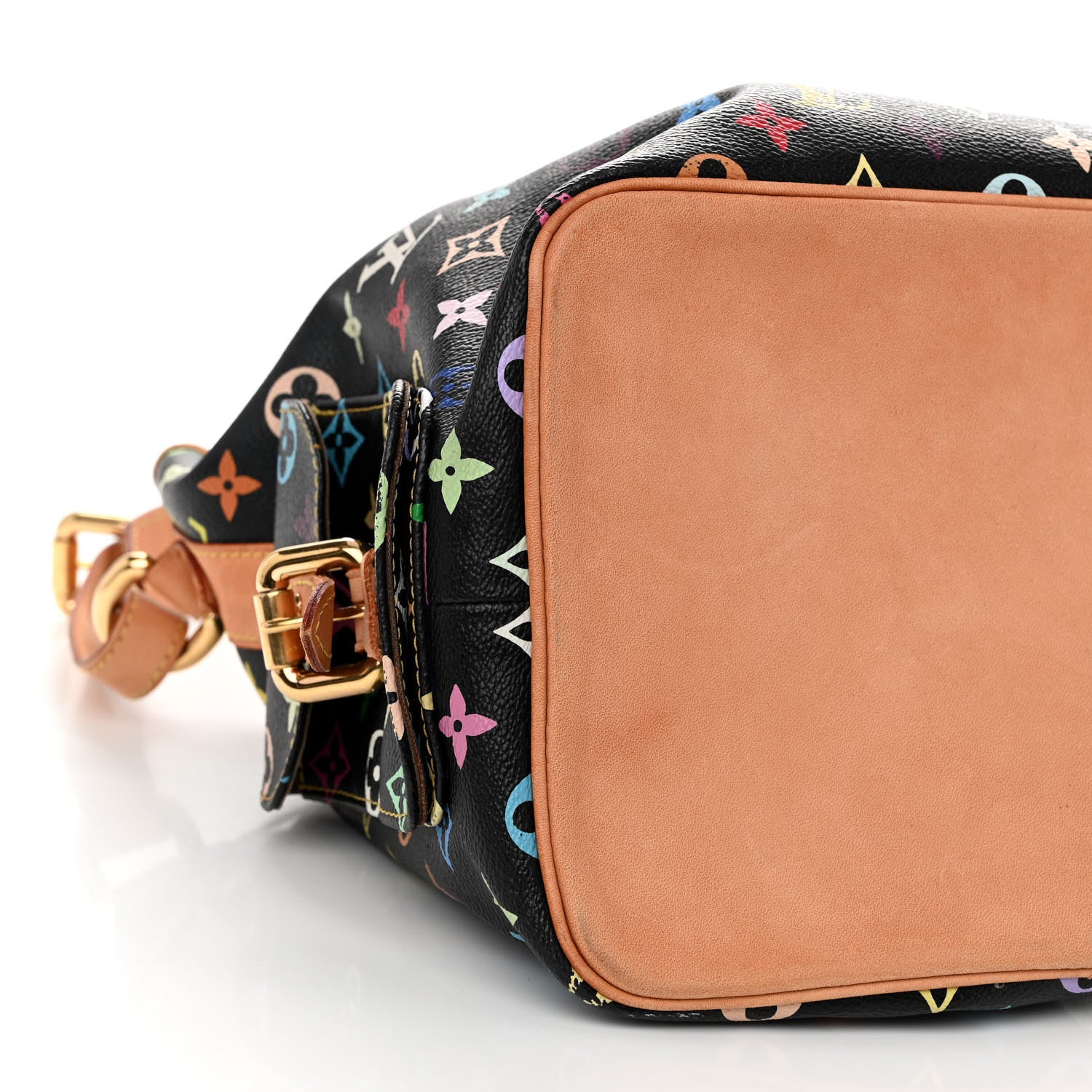 Louis Vuitton Monogram Multicolor Petit Noe Black 8 of 9