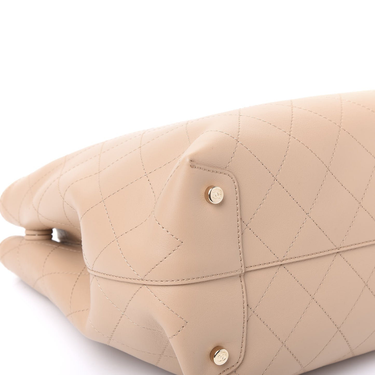 Calfskin Large Serial Shopper Tote Beige