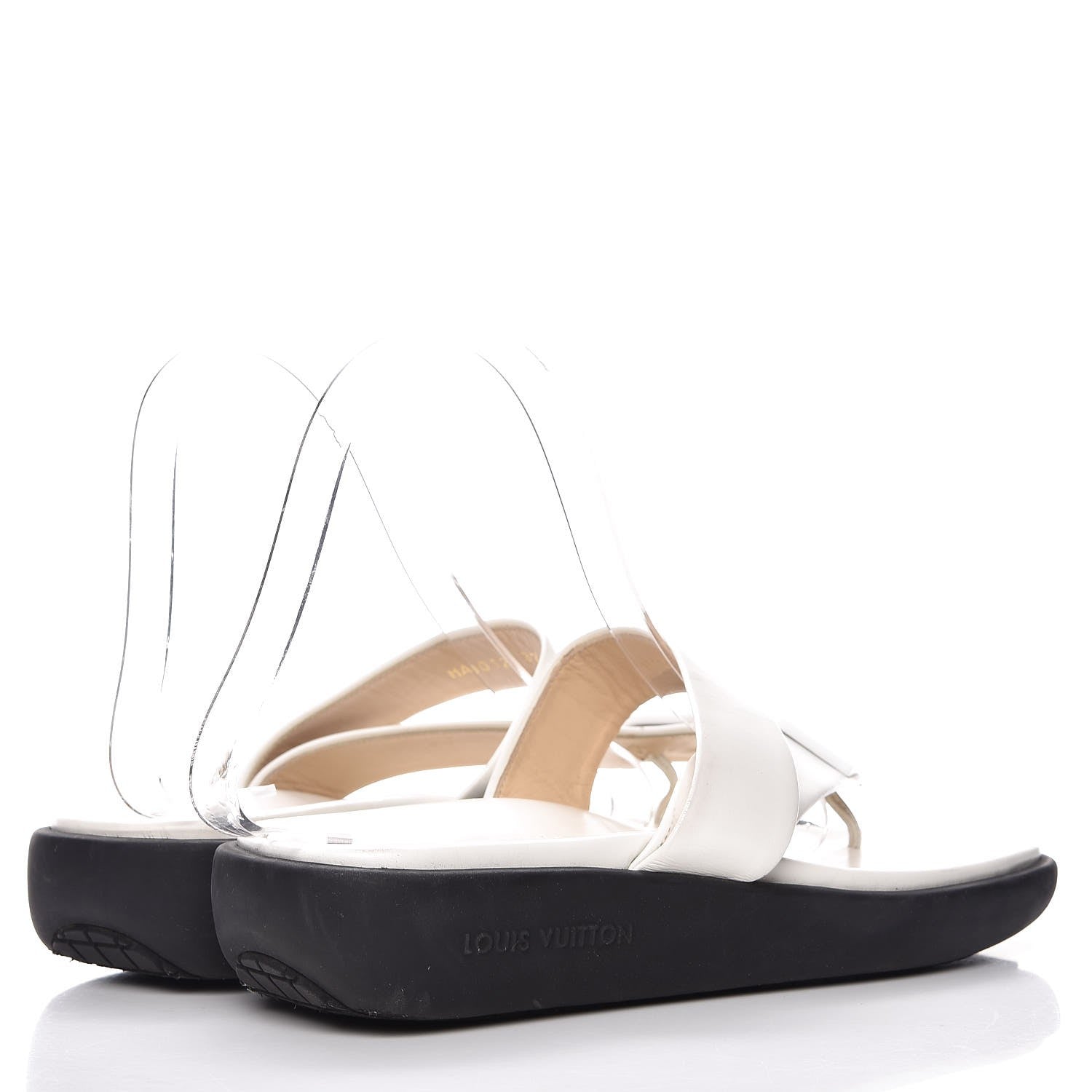 Louis Vuitton Calfskin Sandals 37 White 4 of 13