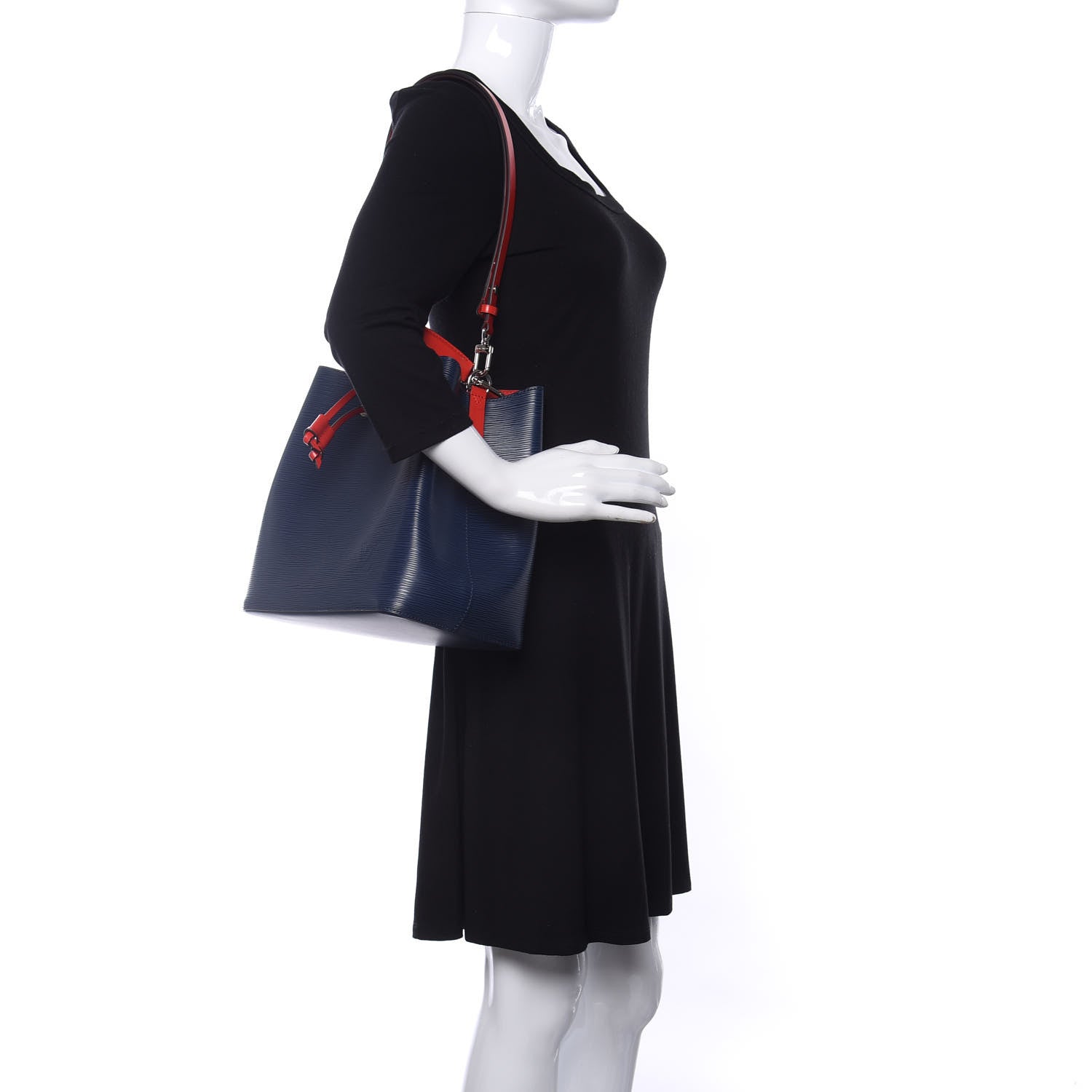 Louis Vuitton Epi Neonoe Indigo Coquelicot 2 of 9