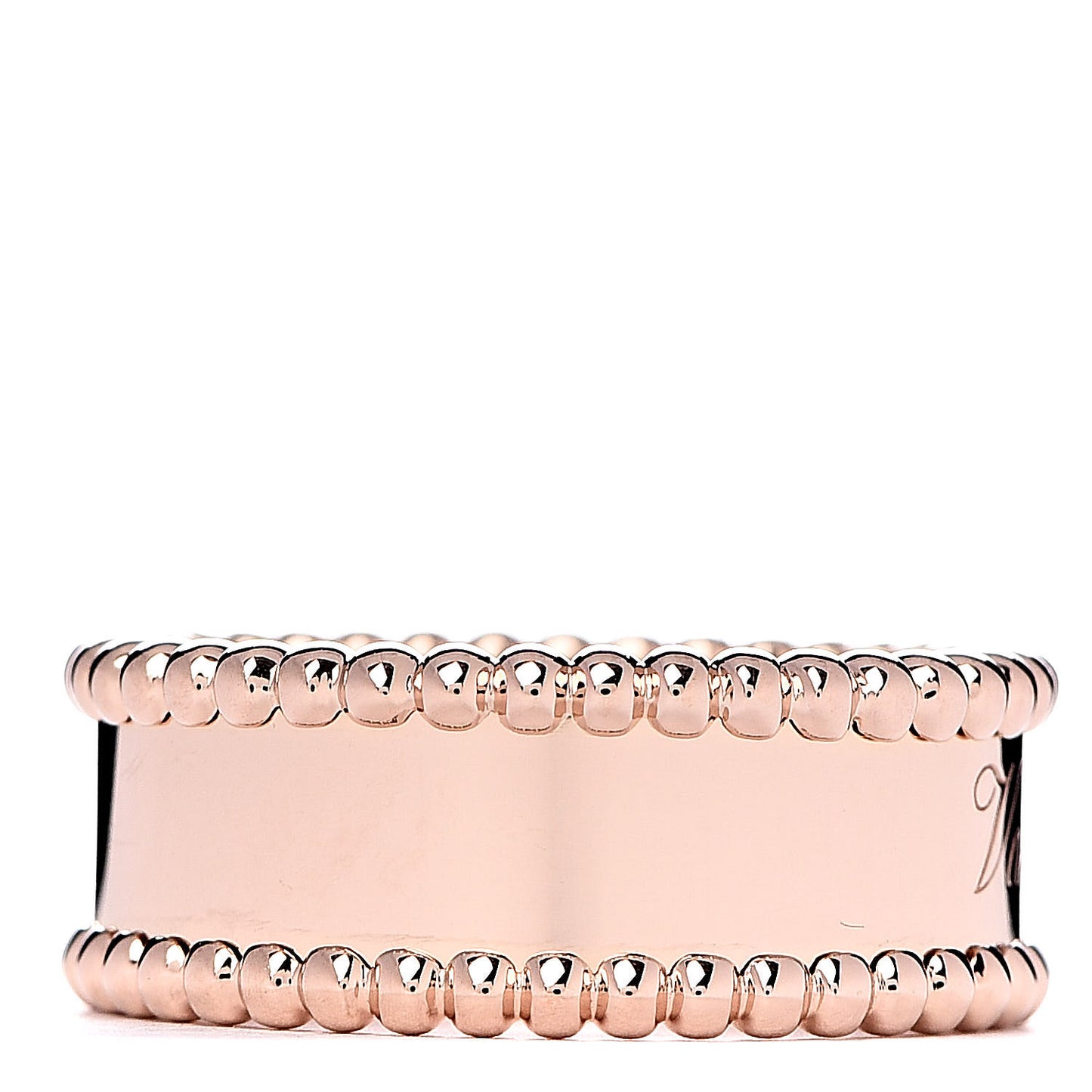 18K Rose Gold Perlee Signature Ring 52 6