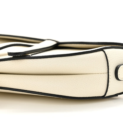 Christian Dior Grained Calfskin Mini Saddle Bag White 10 of 10