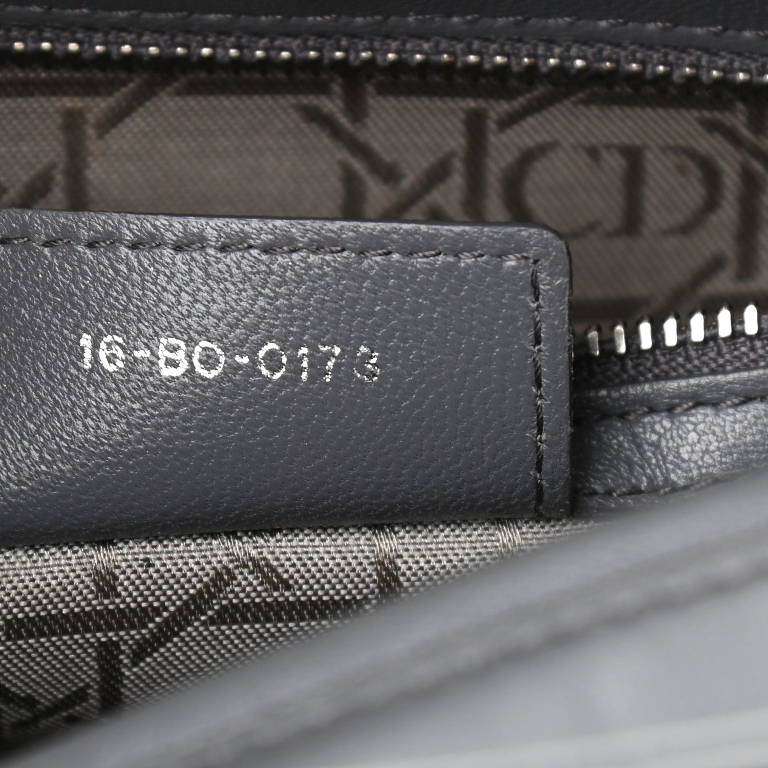 Christian Dior Lambskin Cannage Large Lady Dior Grey 7 of 15