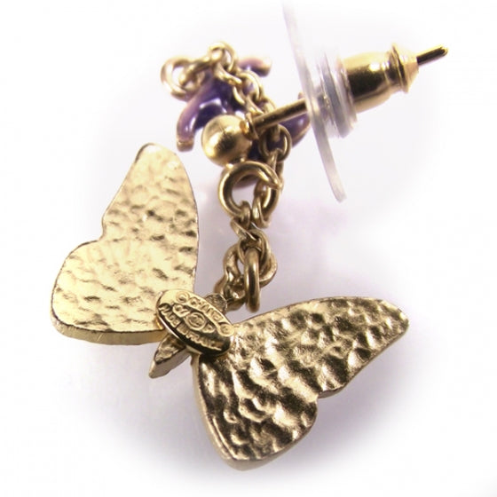 Chanel Butterfly Earrings 6 of 13