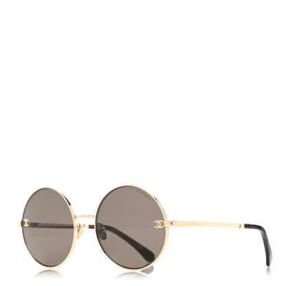 Chanel Round Sunglasses 4268 Gold 1 of 8