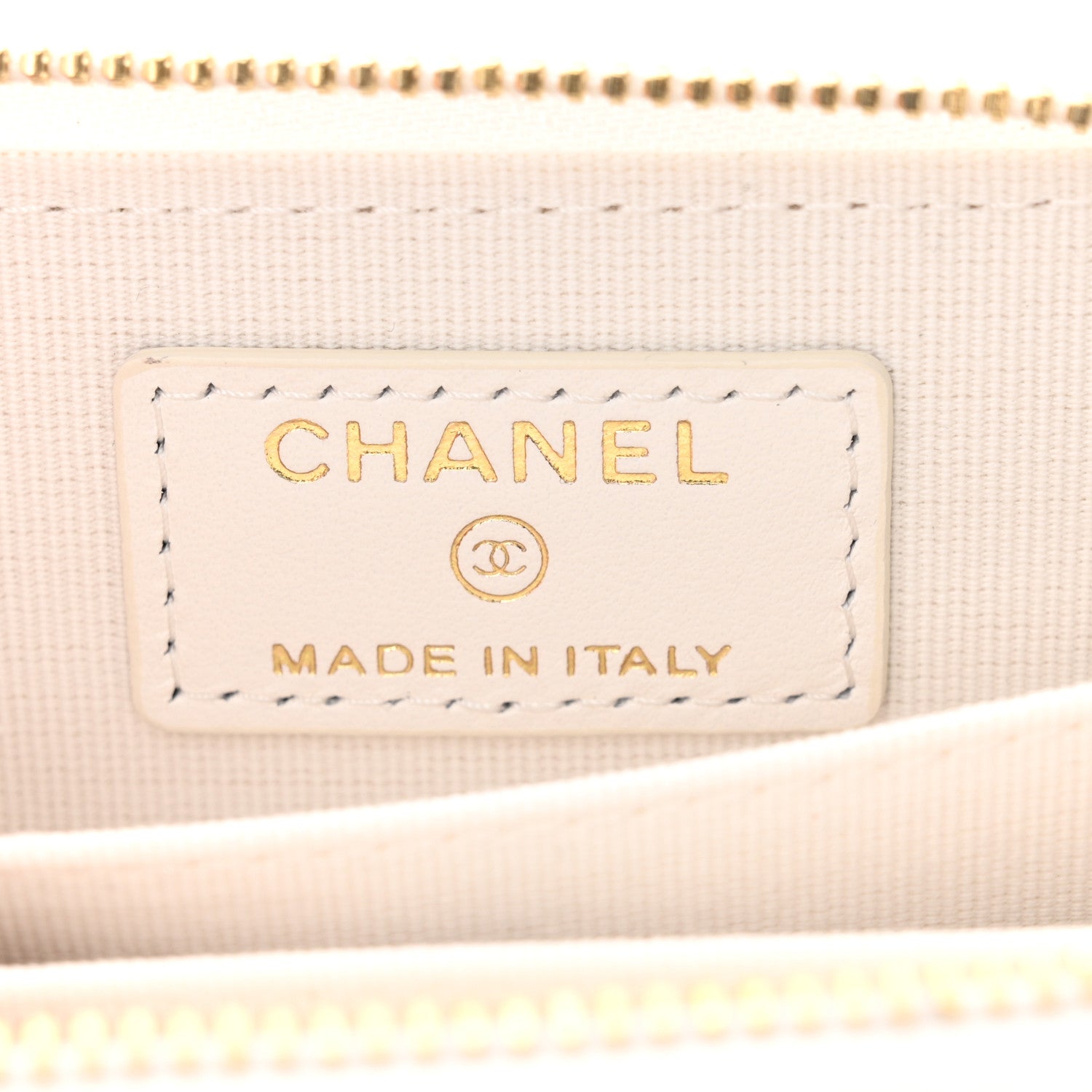 Chanel Tweed Quilted Bow Flap Card Holder On Chain White 6 of 11