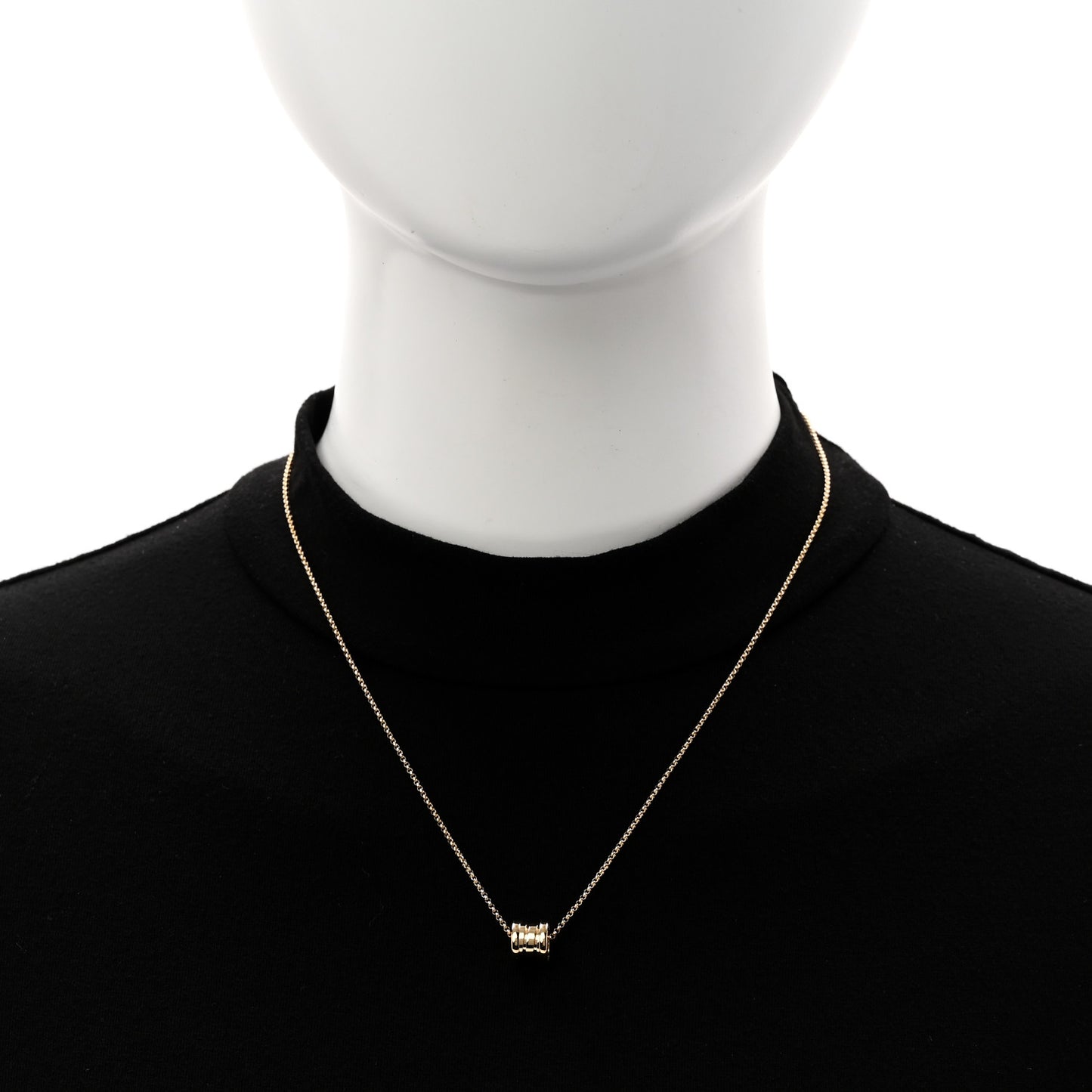 18K Yellow Gold Mini B.Zero1 Pendant Necklace