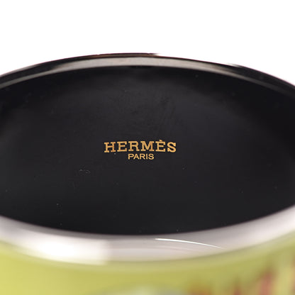 Hermes Enamel Printed Flacons Extra Wide Bracelet 65 4 of 5