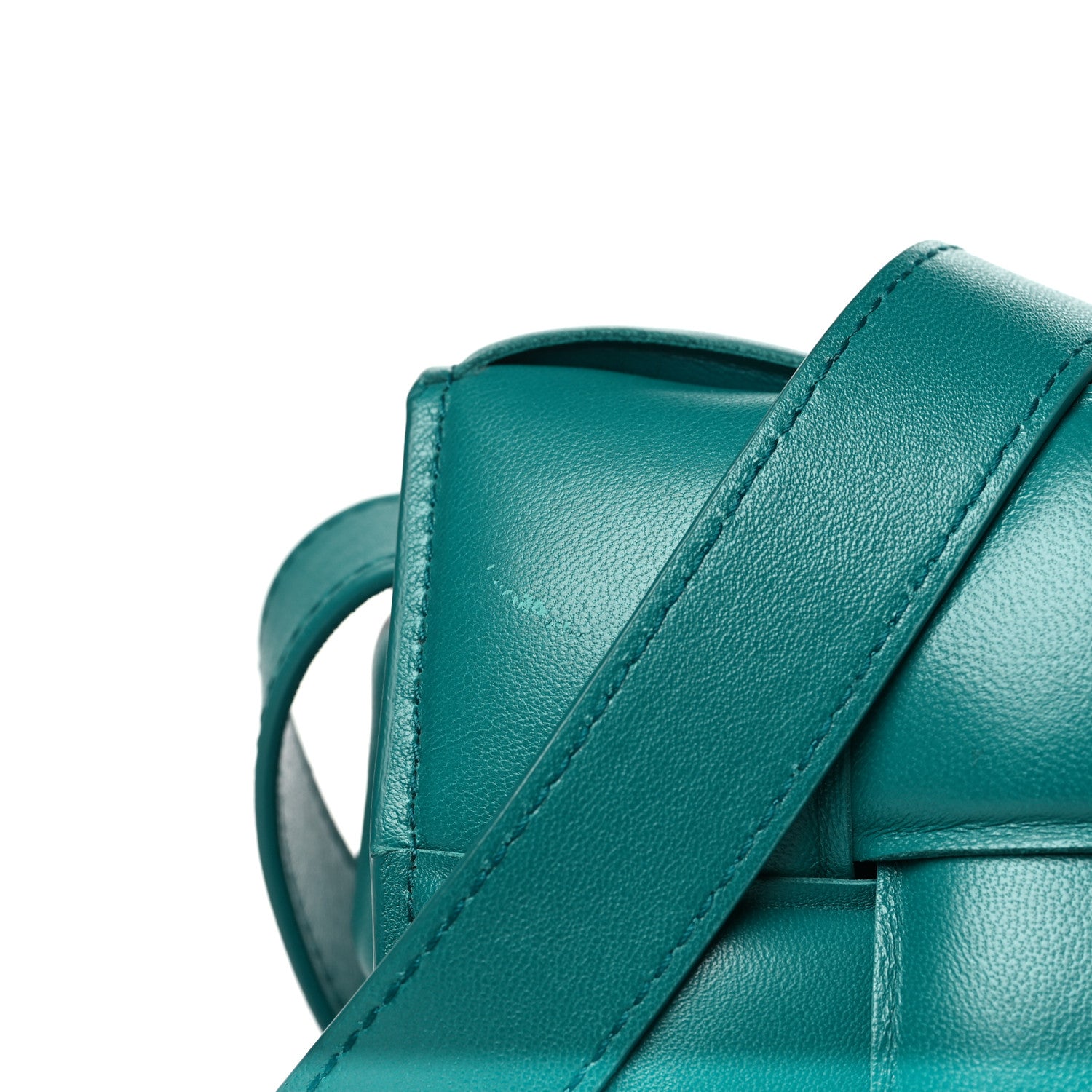 Bottega Veneta Nappa Maxi Intreccio Padded Cassette Crossbody Bag Mallard 9 of 9