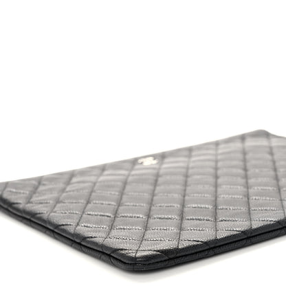 Chanel Caviar Quilted Large Cosmetic Case Black 8 of 9
